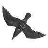 Realistic Black Plastic Crow Statue for Garden and Indoor Use view 1