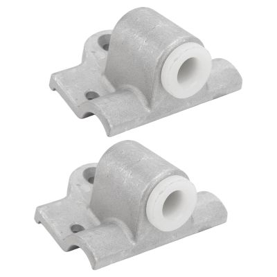 2-Piece Aluminum Boat Oarlock Socket Bases, 14 mm