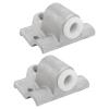 2-Piece Aluminum Boat Oarlock Socket Bases, 14 mm view 1