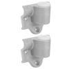 2-Piece Aluminum Boat Oarlock Socket Bases, 14 mm view 2