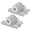 2-Piece Aluminum Boat Oarlock Socket Bases, 14 mm view 3