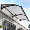 Polycarbonate Arched Door Awning with Double-Sided Drainage view 1