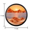 Rotating Sand Art Wall Decor with Solid Wood Frame view 2