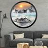 Rotating Sand Art Wall Decor with Solid Wood Frame view 3