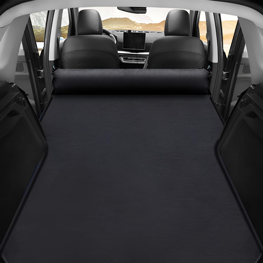 zjxtnb Car Air Mattress for Ford C-Max/EcoSport/Edge/Explorer/Fiesta/Focus, Inflatable Portable Folding Camping Bed, Black