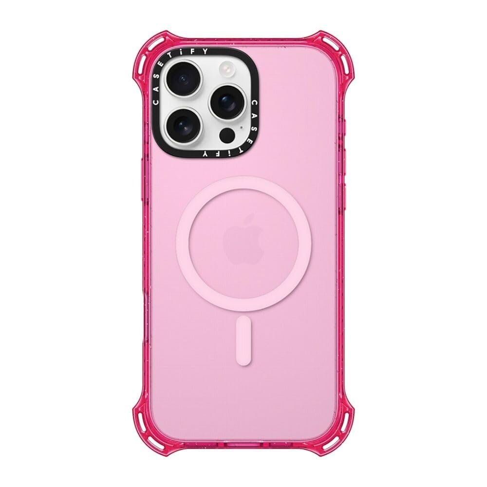 CASETiFY Bounce Case for iPhone 16 Pro Max, Dust-Resistant, 6.5 m Drop Protection, MagSafe-Compatible, Primrose Pink