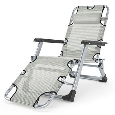 Folding Adjustable Zero Gravity Chair with Headrest, 250 kg Capacity, for Beach, Patio, Garden & Camping