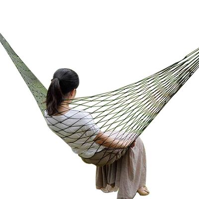Heavy-Duty Nylon Rope Hammock with Compact Mesh