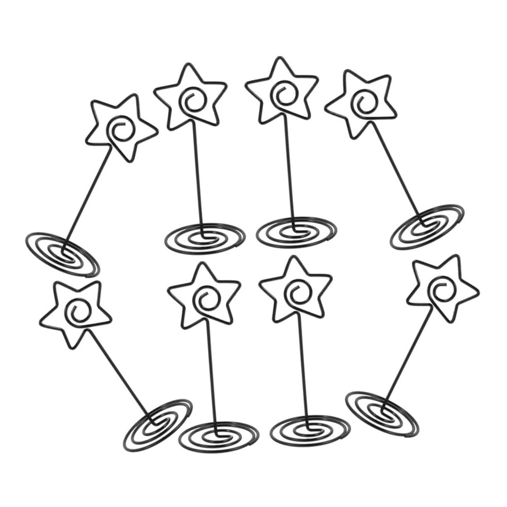 8-Piece Steel Wire Note Clips for Pictures and Notes