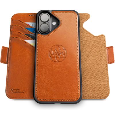 Dreem Vegan Leather Magnetic Detachable Wallet Case for iPhone 16