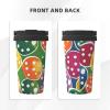 Kingww Pickleball Balls Patterned Travel Tumbler with Retractable Handle, 500 ml view 2