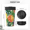 Kingww Pickleball Balls Patterned Travel Tumbler with Retractable Handle, 500 ml view 3