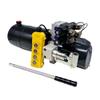 Flowfit Double-Acting Hydraulic Solenoid, 12 V DC, 1.6 kW, with 10 L Steel Tank and Hand Pump view 1