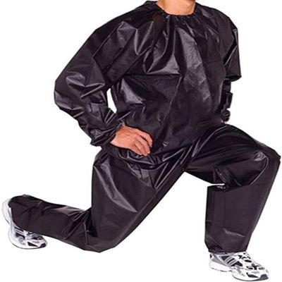 Fitness Sauna Sweat Suit, PVC, L–4XL, Black, XXL