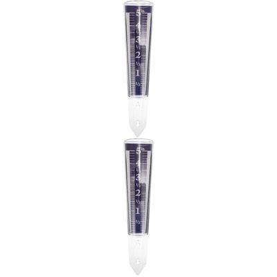 KITANDOVE 2-Piece Outdoor Rain Gauge Set, Large Rain Gauge Tube, Easy to Use