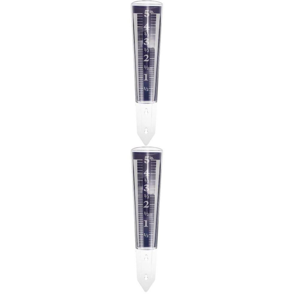 KITANDOVE 2-Piece Outdoor Rain Gauge Set, Large Rain Gauge Tube, Easy to Use