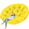 uyeoco Garden Chair Cushion, Round Papasan Rocking Chair Seat Cushion, Thick Papasan Chair Pad for Outdoor Hanging Chairs (H6, 150 x 150 cm) view 1
