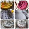 uyeoco Garden Chair Cushion, Round Papasan Rocking Chair Seat Cushion, Thick Papasan Chair Pad for Outdoor Hanging Chairs (H6, 150 x 150 cm) view 2