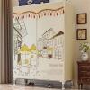 Portable Fabric Wardrobe with Metal Supports, 172 × 43 × 84 cm view 2