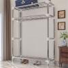 Portable Fabric Wardrobe with Metal Supports, 172 × 43 × 84 cm view 3