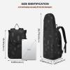 Amooorous Tennis and Badminton Backpack, Breathable, Black and White, Christmas Tree, Holds 3 Rackets view 3