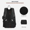 Amooorous Tennis and Badminton Backpack, Breathable, Black and White, Christmas Tree, Holds 3 Rackets view 4