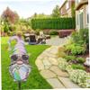 KITANDOVE Garden Gnome Sign, Weatherproof Summer Decoration for Garden and Patio view 2