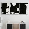CHAOJIART Black-and-White Abstract Wall Art Canvas Prints, Line Art Gallery Decor, 50 x 70 cm (20 x 28 in) x 3, Unframed view 1