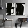 CHAOJIART Black-and-White Abstract Wall Art Canvas Prints, Line Art Gallery Decor, 50 x 70 cm (20 x 28 in) x 3, Unframed view 2