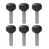 QUARKZMAN 8-Pack M6 x 25 mm Knurled Thumb Screws, 18 mm Round Head, 304 Stainless Steel view 1