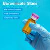 PATIKIL 12-Pack 2 mL Amber Borosilicate Glass Sample Vials with Aluminum-Plastic Caps and Rubber Stoppers, Purple-Silver view 4