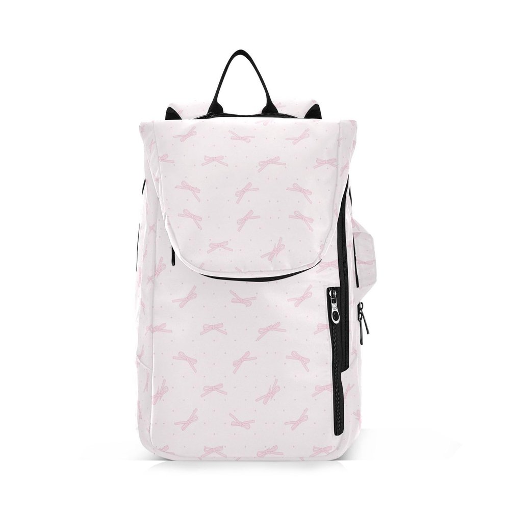 Amooorous Haruhi Unisex Tennis Bag, Large Capacity, Cute Peach Bow Design, Pickleball Paddle Bag
