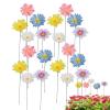 SVCEQZE 20-Pack Colorful Decorative Flower Stakes, 30 cm, Metal, Handmade, Polished, Ground-Mount, Spot-Clean, Country Style view 1