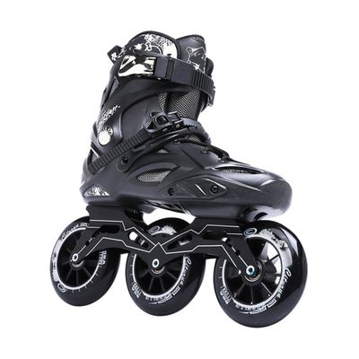 Weyot Inline Skates for Men and Women, 110 mm 85A Wheels, EU 43 / UK 7.5 / 26.5 cm, Black
