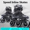 Weyot Inline Skates for Men and Women, 110 mm 85A Wheels, EU 43 / UK 7.5 / 26.5 cm, Black view 2