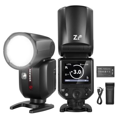 NEEWER Z2-N 2.4G TTL Round-Head Flash for Nikon, 76Ws, 1/8000s HSS