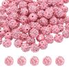 QUARKZMAN 100 Rhinestone Beads, 10 mm, Pink view 1