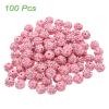 QUARKZMAN 100 Rhinestone Beads, 10 mm, Pink view 3