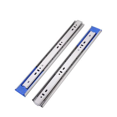 ALBHGSVS 45 mm Stainless Steel Drawer Slides, 10–22 in, 3-Section Rebound Cabinet Rails