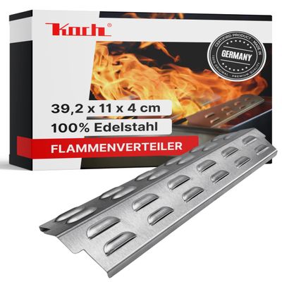 KOCH #106 Stainless Steel Flame Tamer 392 x 110 mm for Enders Boston Grills