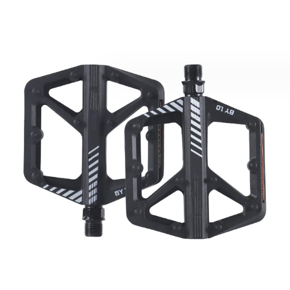 Nylon Fiber Bike Pedals with Reflective Strips, Anti-Slip, for Road, BMX and MTB