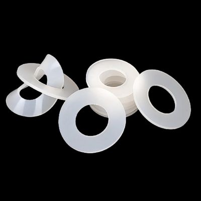 Flat Silicone Washers for Pipe Connections, 1/1.5/2/3 mm Thick, 10-Pack (5 x 15 x 1.5 mm)