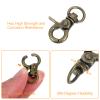 QUARKZMAN 5-Piece Swivel Snap Hooks, 1.22 x 0.7 in, Bronze view 3