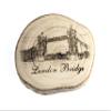 Decorative London Bridge Magnet on Wooden Disc, 6.5 x 7.5 cm (Oriello) view 2