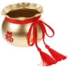 ULDIGI Chinese-Style Alloy Flower Bucket for Arrangements and Lucky Flowers view 1