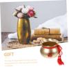 ULDIGI Chinese-Style Alloy Flower Bucket for Arrangements and Lucky Flowers view 3