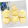 Metal Dice Set with 7 Polyhedral Dice Made of Zinc Alloy view 2