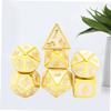 Metal Dice Set with 7 Polyhedral Dice Made of Zinc Alloy view 4