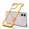 Two-Tone Shock-Resistant Open-Back Case for iPhone 12 Pro, Yellow view 1