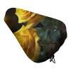 Bicycle Seat Cover with Yellow Roses, Waterproof, Adjustable Drawstring view 1